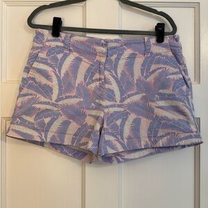 Vineyard Vines Lavender Palm Print Women's Shorts